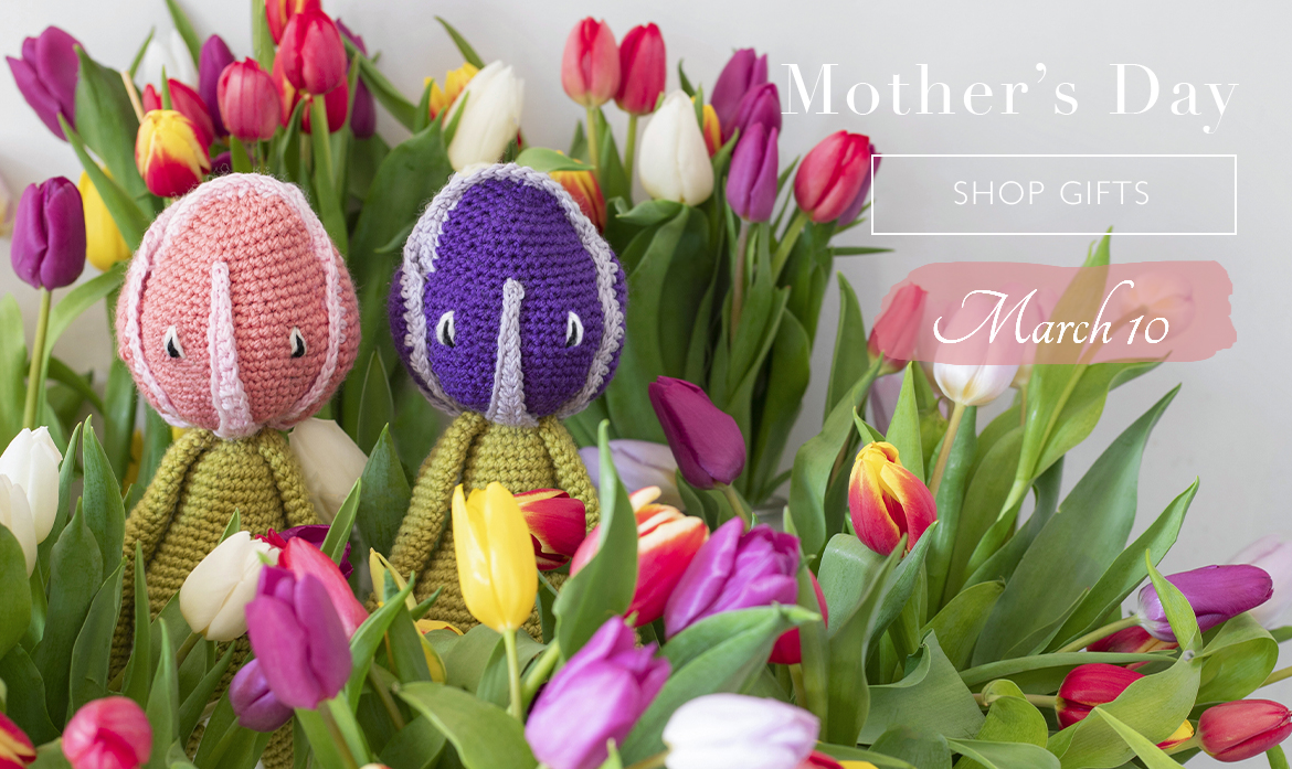 toft mother's day celebrate gift bouquet flowers crochet patterns decoration